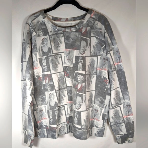 Marilyn Monroe Signature Cotton Blend Sweatshirt Size Large (11-13) - Picture 1 of 7